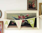 Bunting flags personalised with a name 8 flags