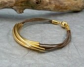 Gold  Bracelet, Layered Bracelet, Multi Strand Bracelet, Women's Bracelet, Fashion Jewelry, Handmade Jewelry