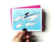Tea Tea Tea - cute blank greeting card with envelope