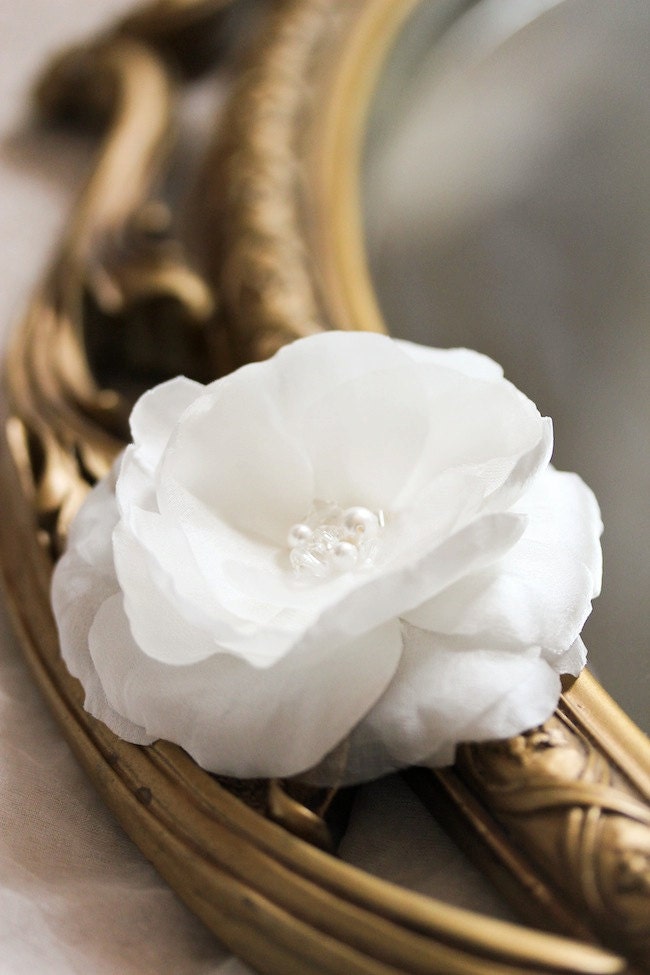 FELCITY bridal hair flower, wedding hair flower, silk flower, wedding accessories
