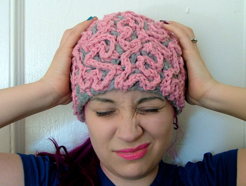 Brain Beanie Crochet Hat