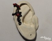 GOTHIC FLOWER  tiny ear cuff - 2 variations available