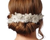 312 - Lolita Lux Headpiece -  bridal comb rhinestone comb crystal comb veil comb bridal brooch bridal head piece swarovski