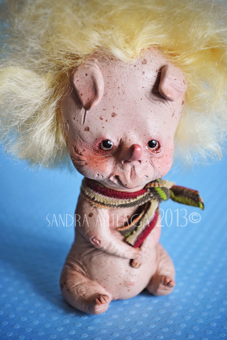 Bruno Brusi-  art doll ooak creature freak circus carnivale fantasy rare skin mascot magical fairy tale