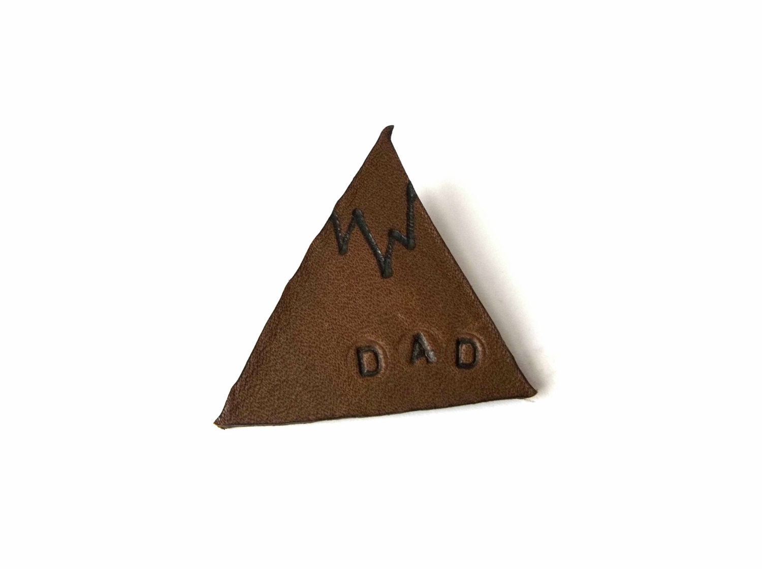 Mens Leather Accessory Fathers Day Lapel Pin