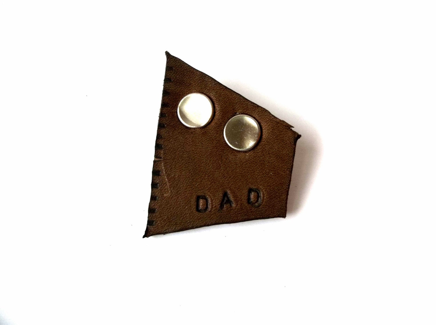 Mens Leather Accessory Fathers Day Lapel Pin