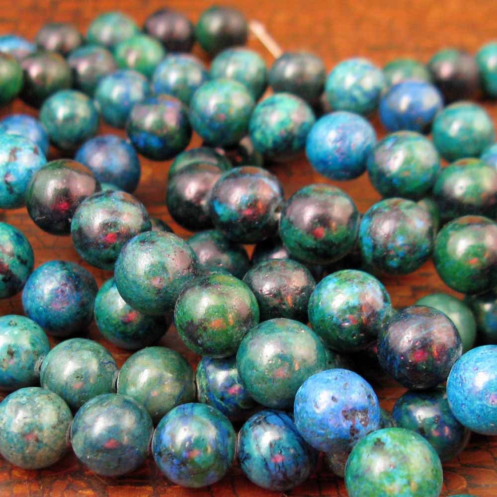 Round Stone Beads Chrysocolla 10mm