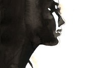 Print from original watercolor and ink illustration by Jessica Durrant titled- Let Me Be Fucking Free