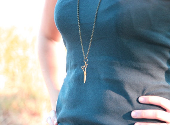 Scissor Necklace //  Crafty Sewing Gift // Bridesmaid Gifts // Rustic Country Wedding
