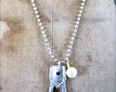 Vintage Flatware Necklacce - Silver-plate - Eternally Yours Pattern - Love - Pendant