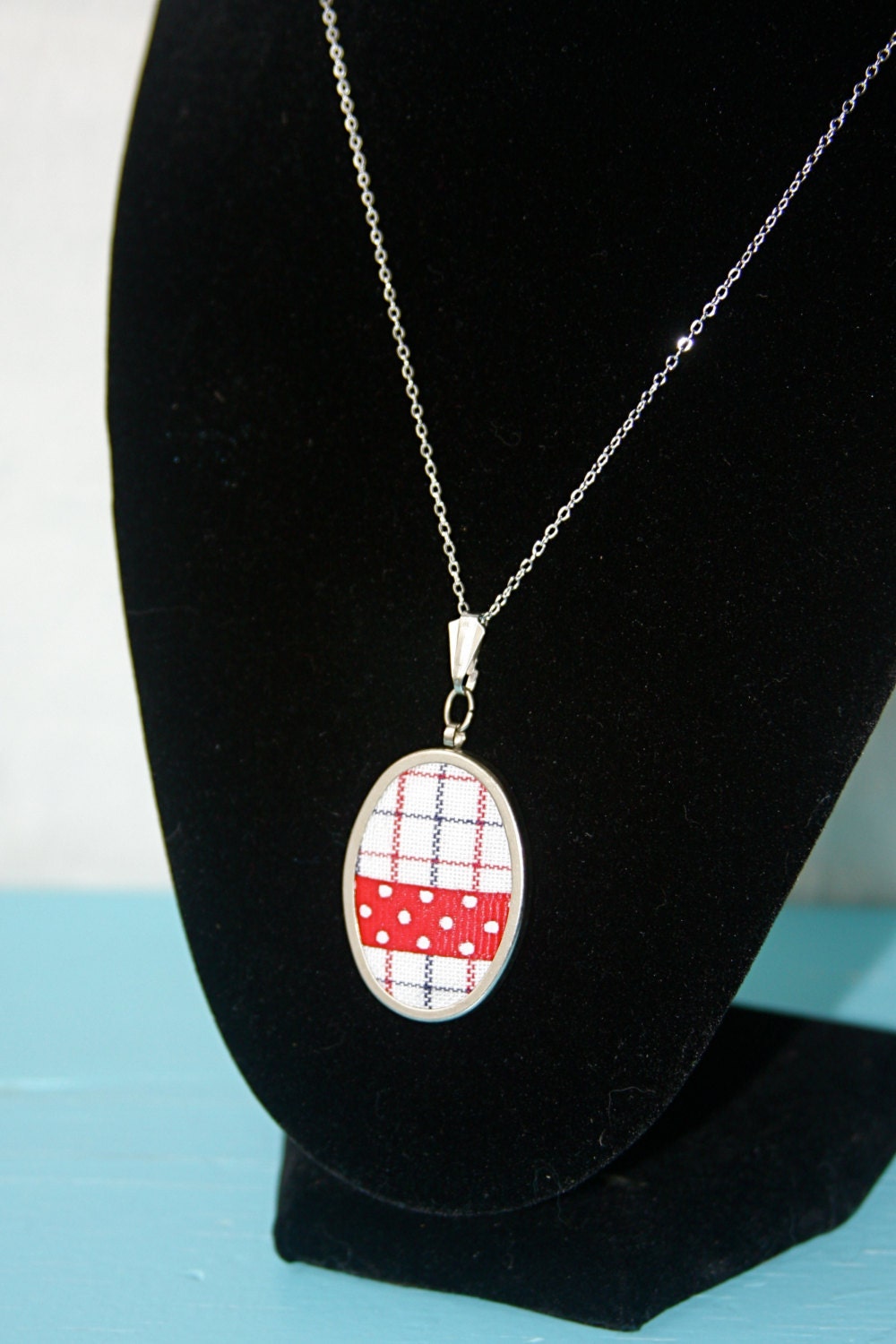 Fabric Pendant Necklace
