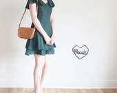 leather satchel purse . indiana jones lady style .medium cross body .sale