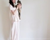 pink mid century pajamas . pale ladies sleepwear small.medium.extra large.xl.plus size .sale - DOTTO