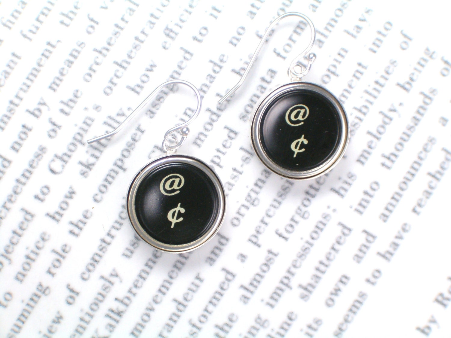 Typewriter Keys Earrings - Vintage Typewriter Jewelry By Haute Keys