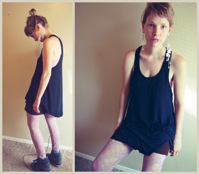 Black Mermaid Racerback Tank  Spring summer shirt  2013