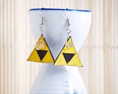 Triforce earrings eco-friendly