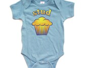 Stud Muffin - Short Sleeve Baby Bodysuit - 0429-4400