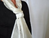 Snow Dyed Silk Scarf, Black Grey, Irregular Pattern, Hand Dyed