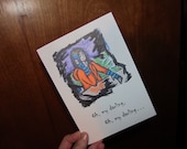 Eternal Sunshine Inspired greeting card- Oh my darling - Cute, Quirky, Geeky Note Card perfect for Valentine's Day