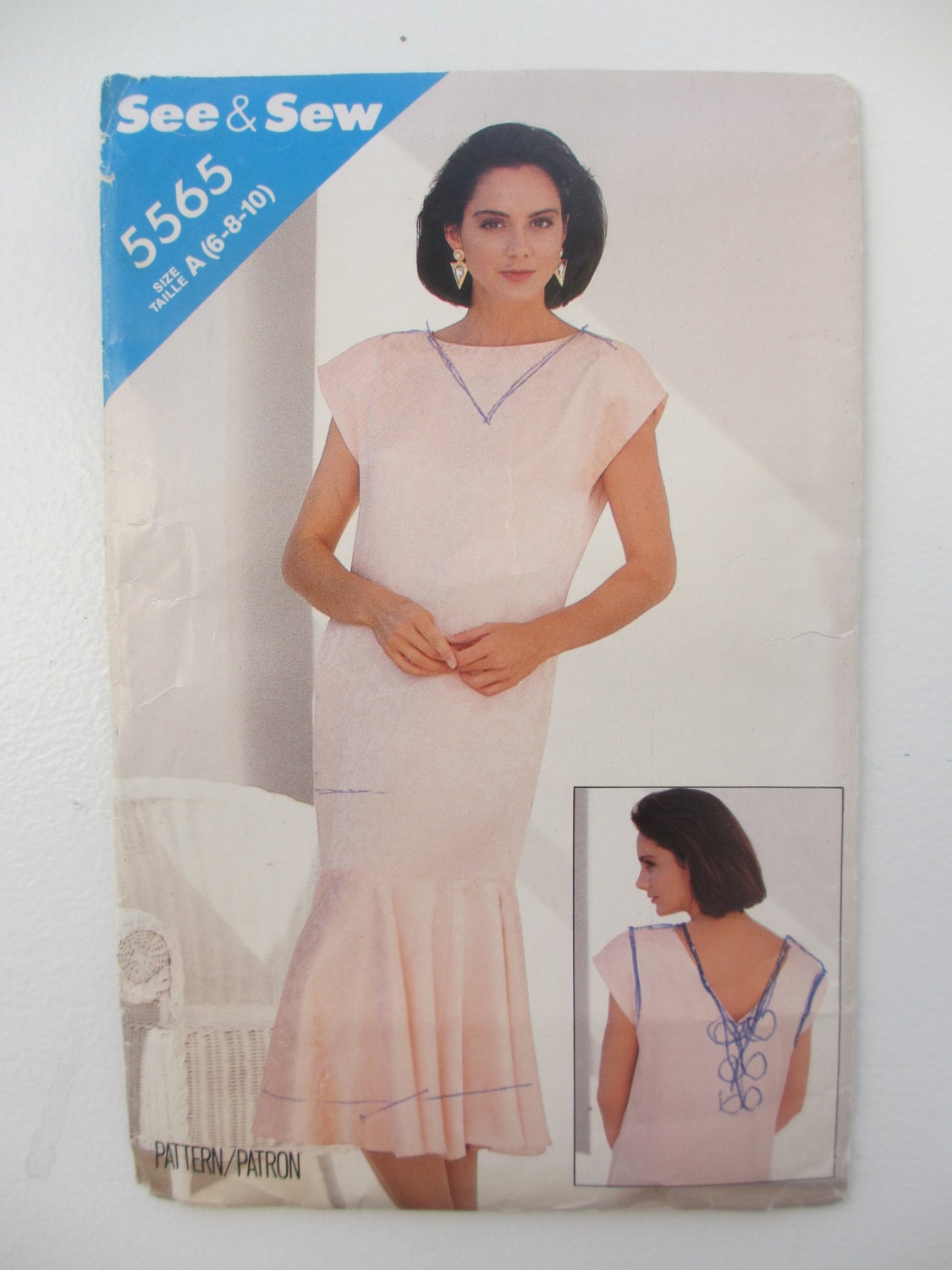 See & Sew Butterick 5565 Misses' Dress Size 6-8-10