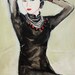 1930s Glamour Portrait: Original Water Color Portrait of Actress Anna May Wong