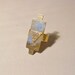 Hammered brass Aztec ring