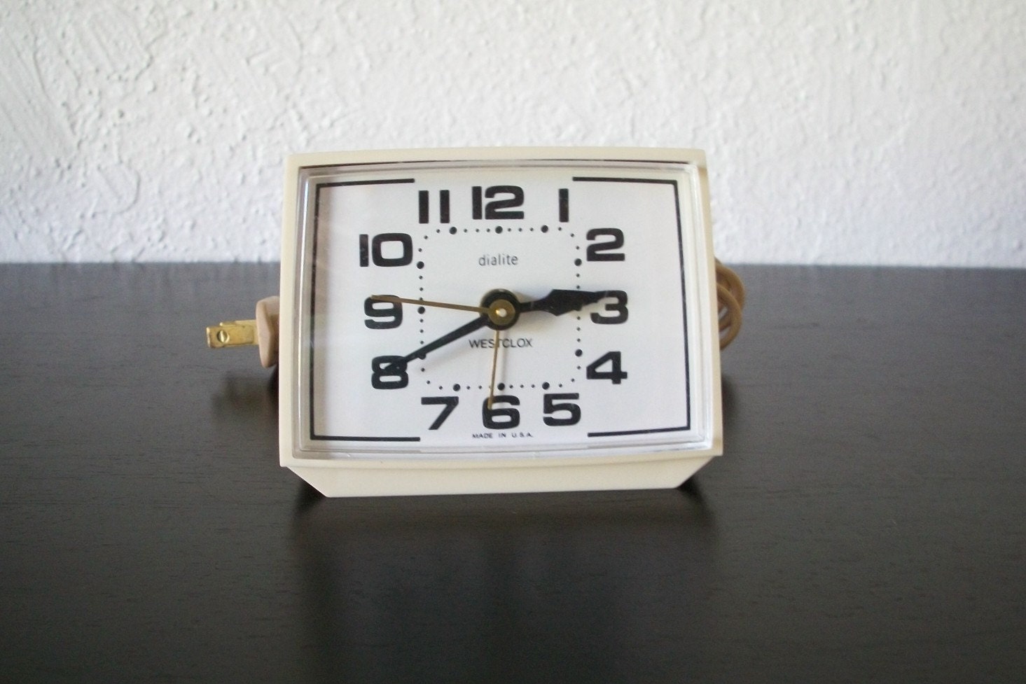 Mid Century Classic Vintage Westclox Dialite Alarm Clock