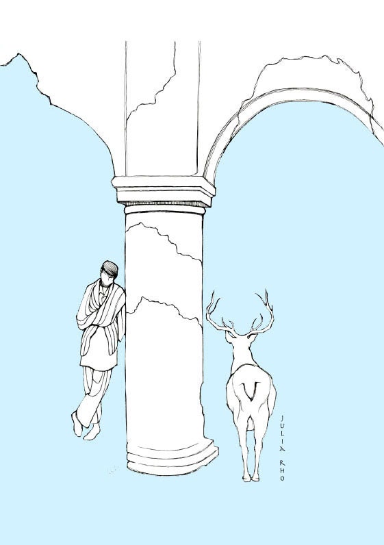 the way of thinking stag drawing