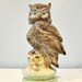 vintage LARGE Owl Sculpture, He Sees All - foot-tall Owl