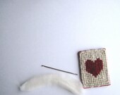 Locker Hooked Wool Heart Trivet