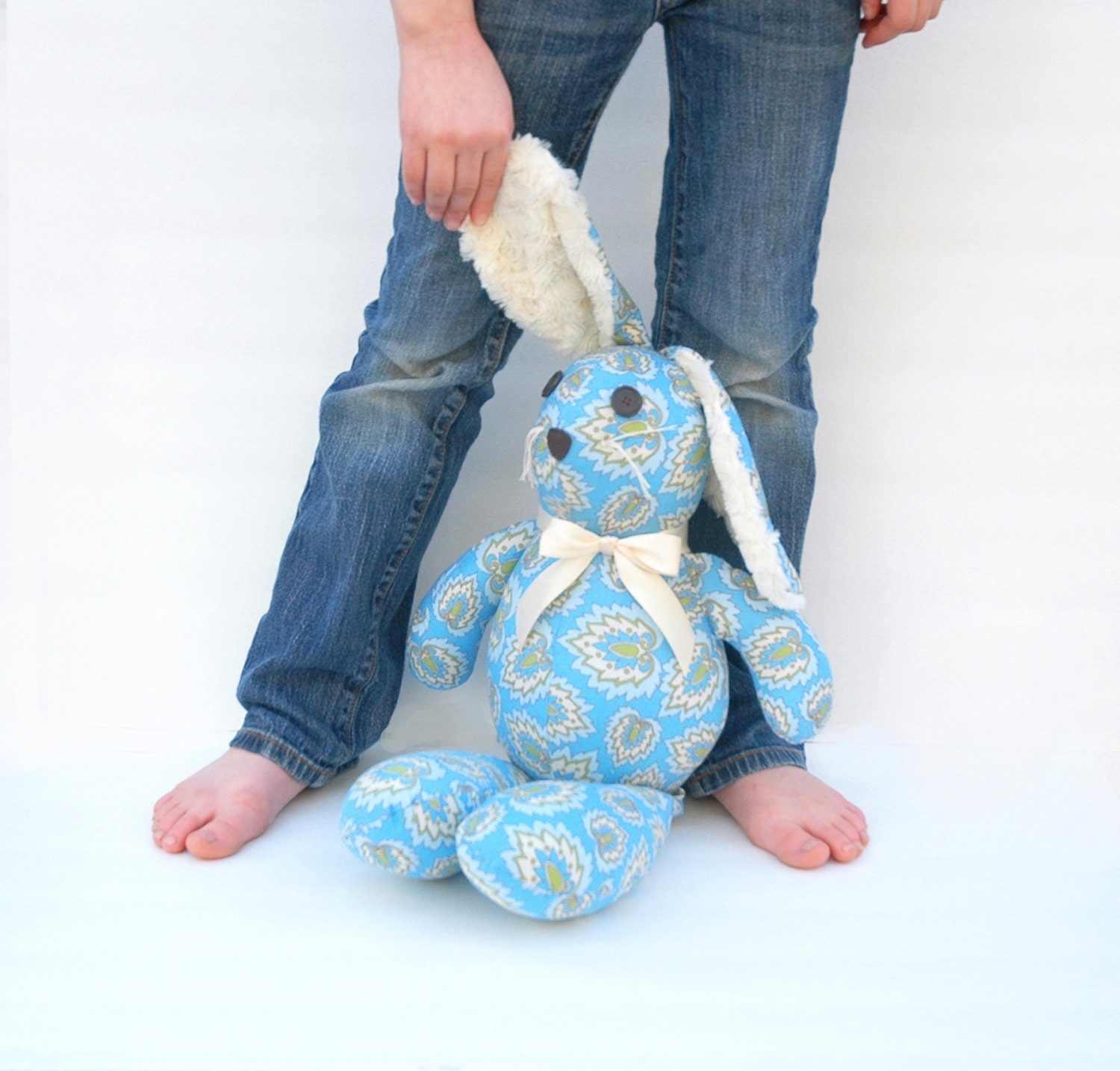 Bentley the Large Blue Plush Easter Bunny