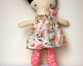 Minerva doll- dark brown hair, blue eyes