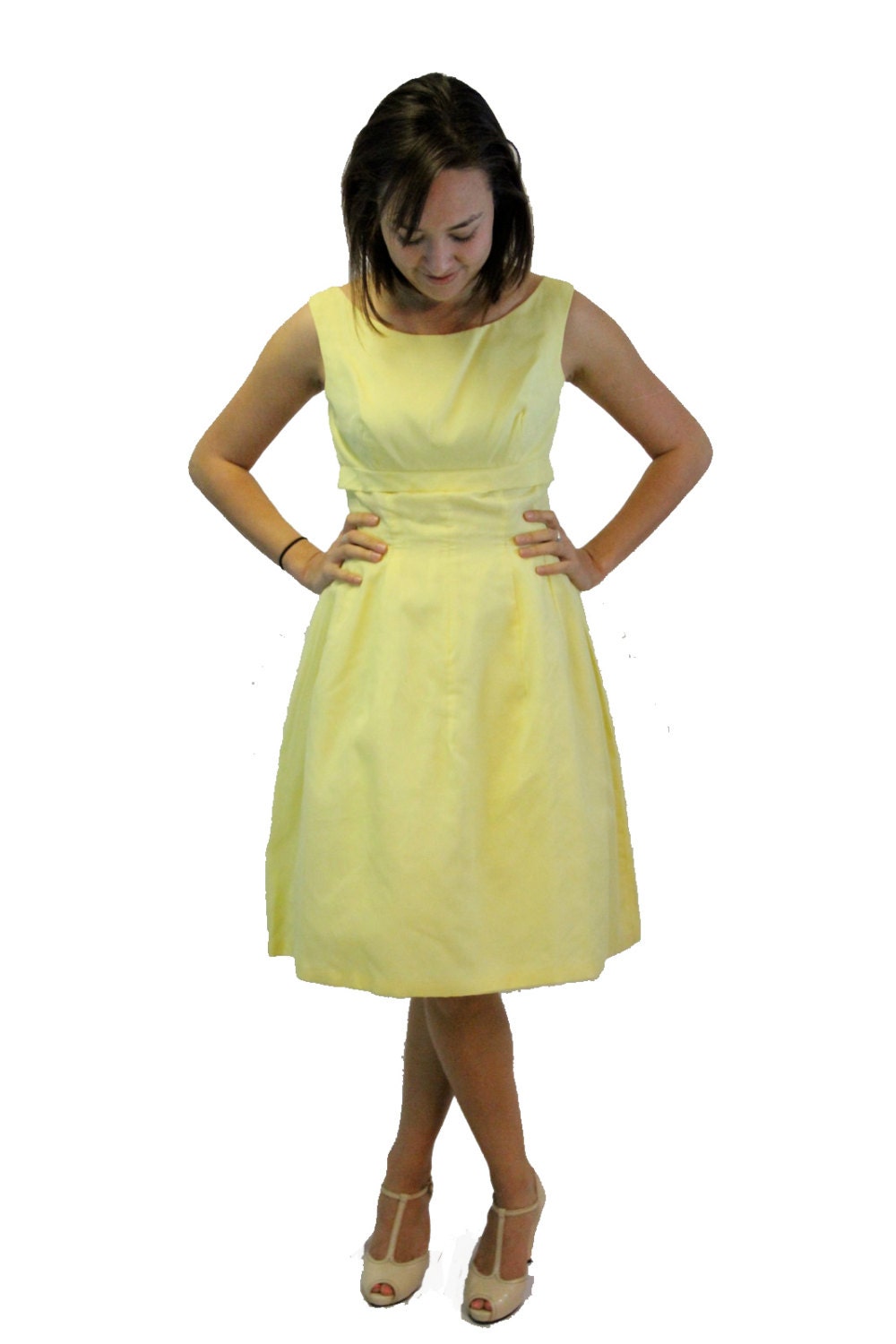 Vintage 1950s Dress Sleeveless Party Prom