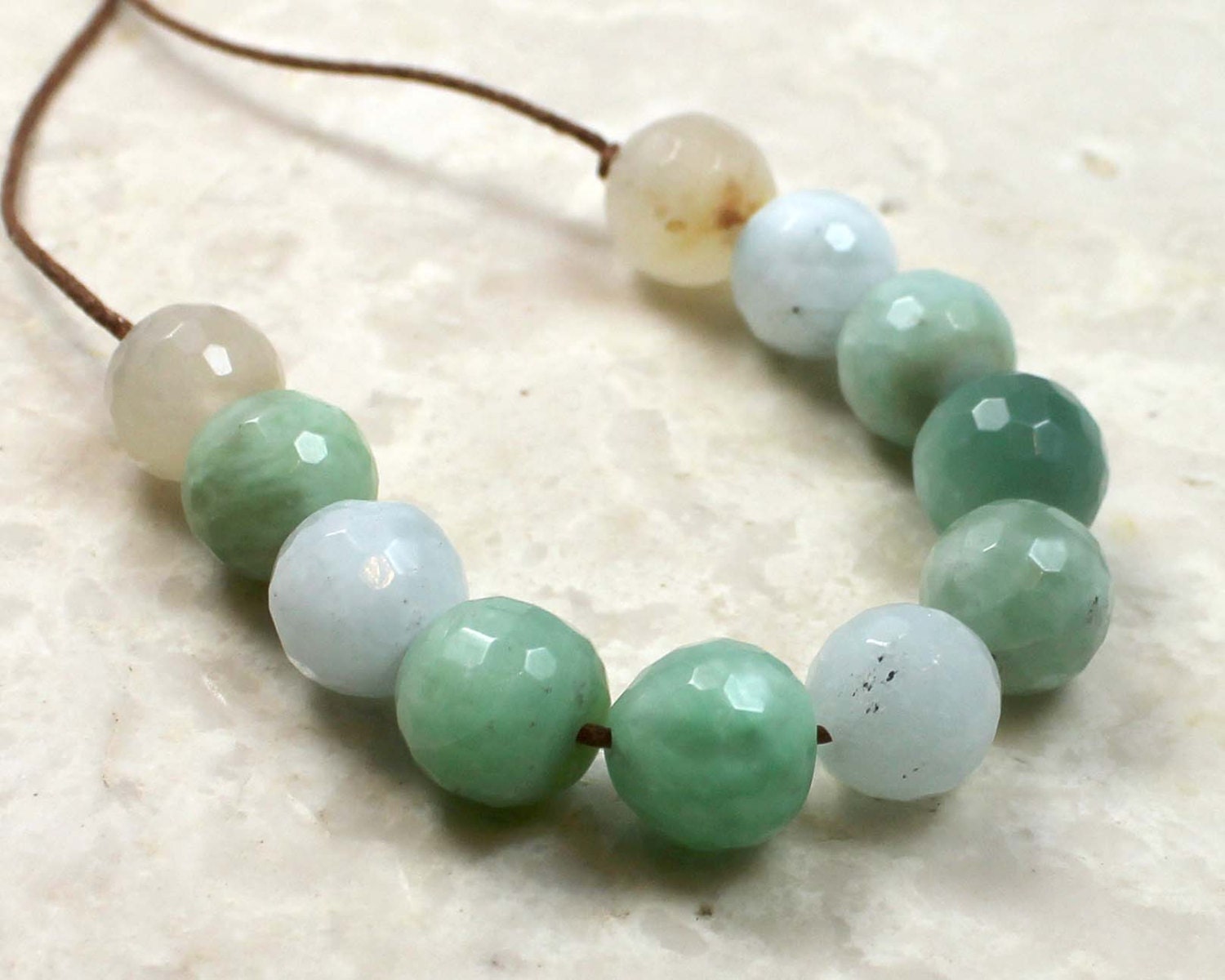 Nursing Necklace in Soothing Amazonite Breastfeeding Baby Wearing