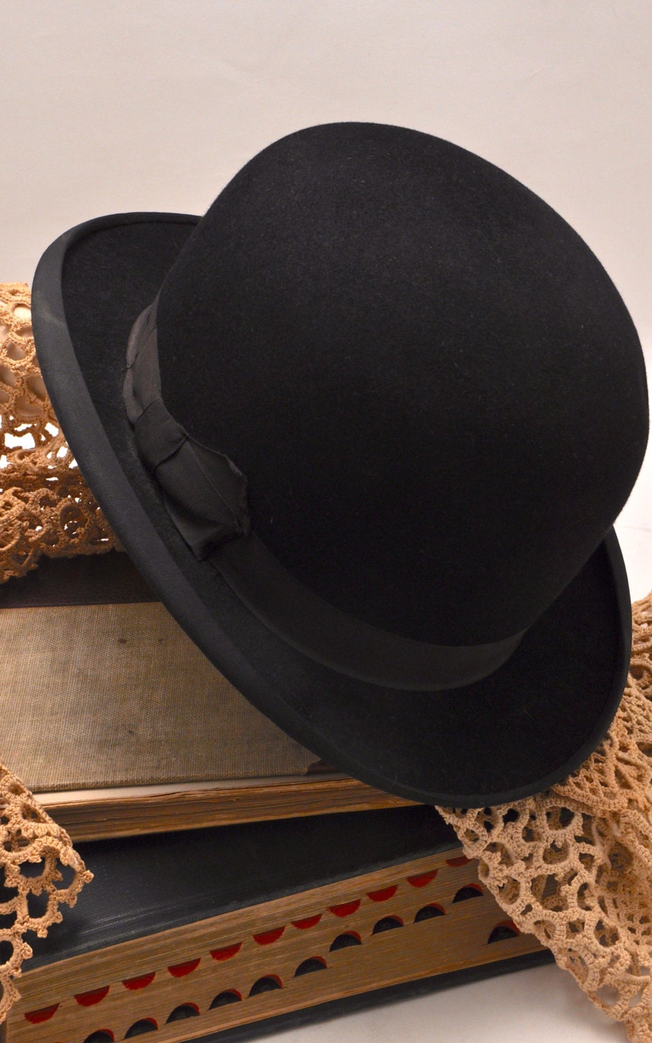 Antique Bowler Hat Stanbury's Ltd tailors and hatters King Street, Darlaston