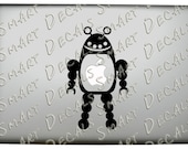 Retro Space Robot Macbook Laptop small Vinyl Decal Sticker Android