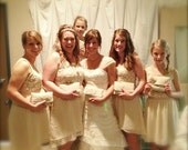 Burlap and lace wedding clutch,  rustic natural wedding purse , beige zipper clutch