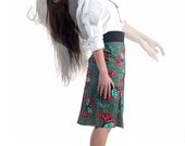 African print skirt. Dutch wax print. knee length skirt. A line skirt. pencil skirt.100% Holland Wax