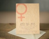 Modern Birth Announcement - It's A Girl chipboard baby announcement