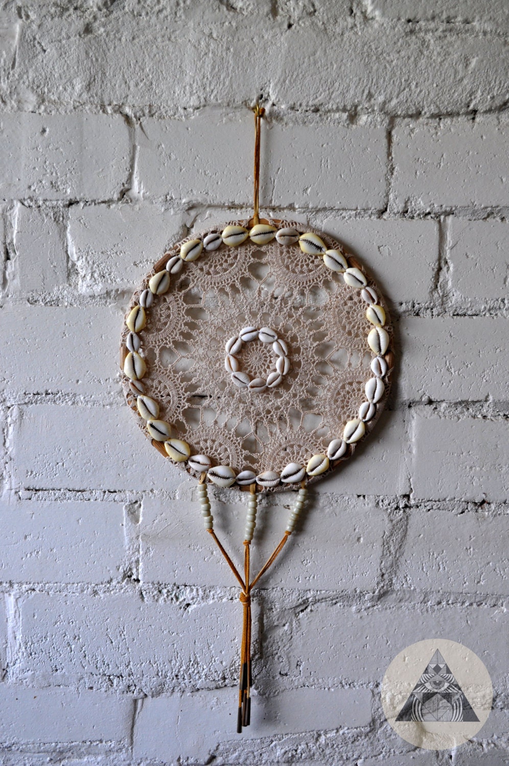 CALABASH Design Recycled Doily Wallhanging - Natural
