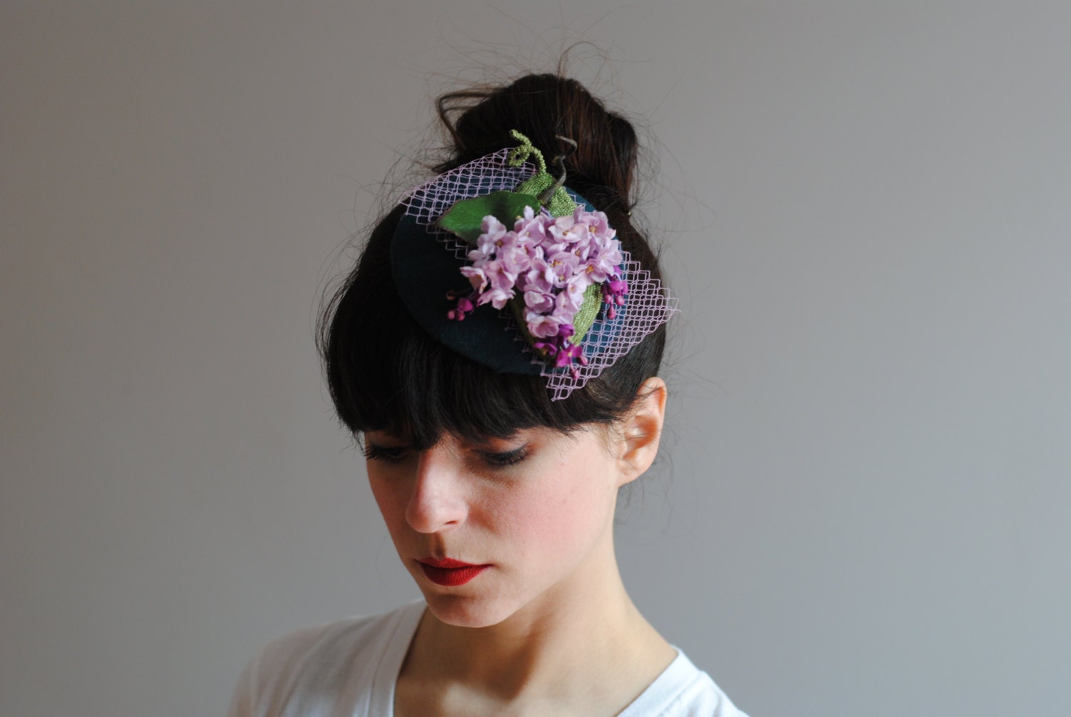 Littlest Lavender Fascinator by CIAO NINA