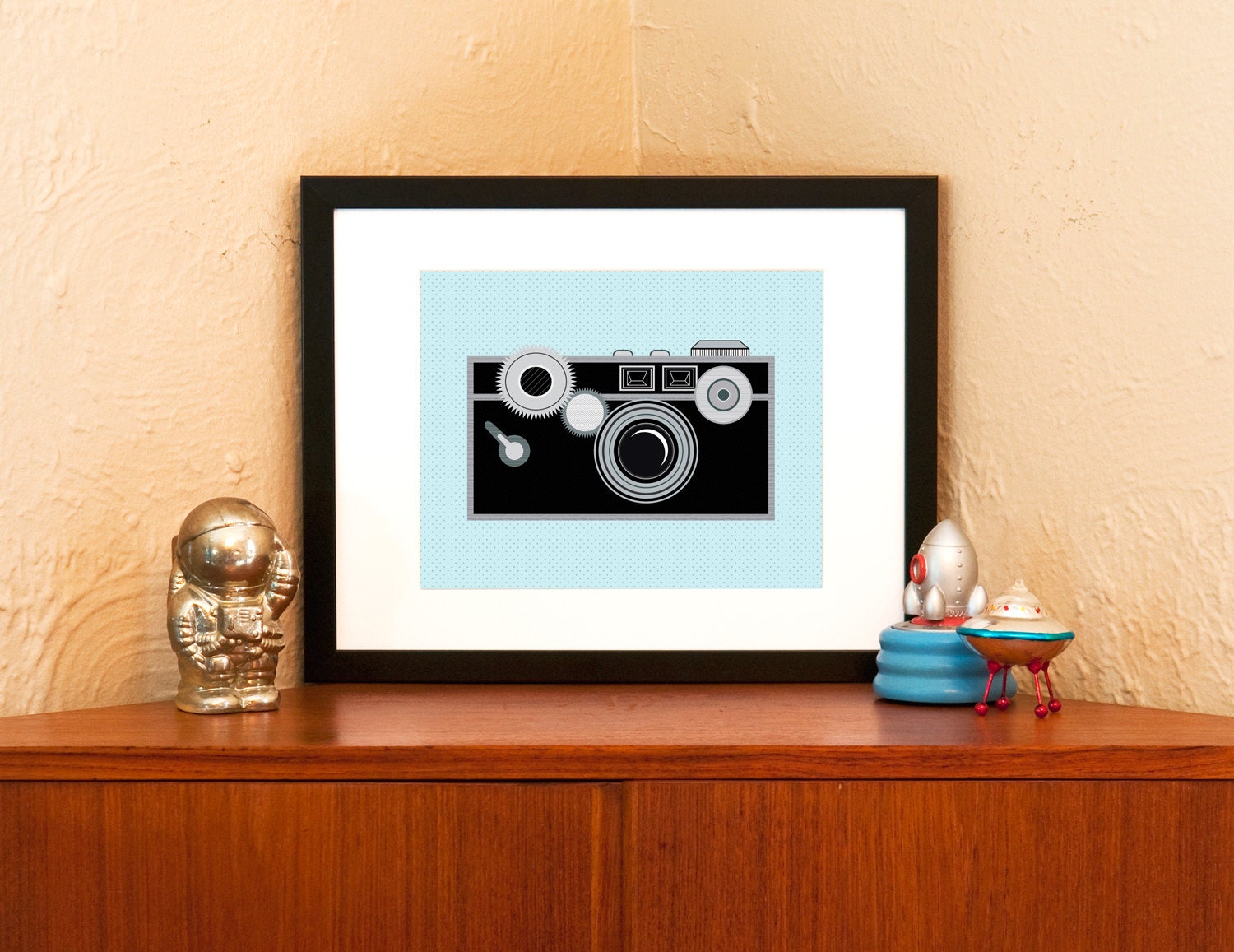 Old-School Camera Art Print - 8 x 10 (Free Shipping in US)
