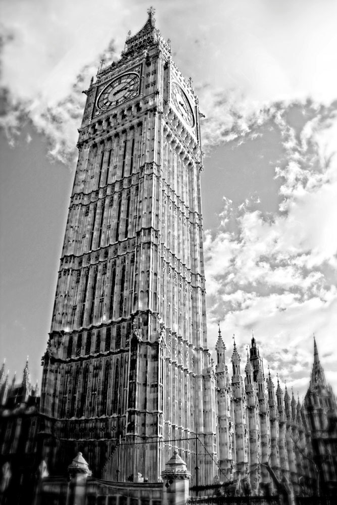 Big Ben - Photo Print - 8"x12" - Black and White