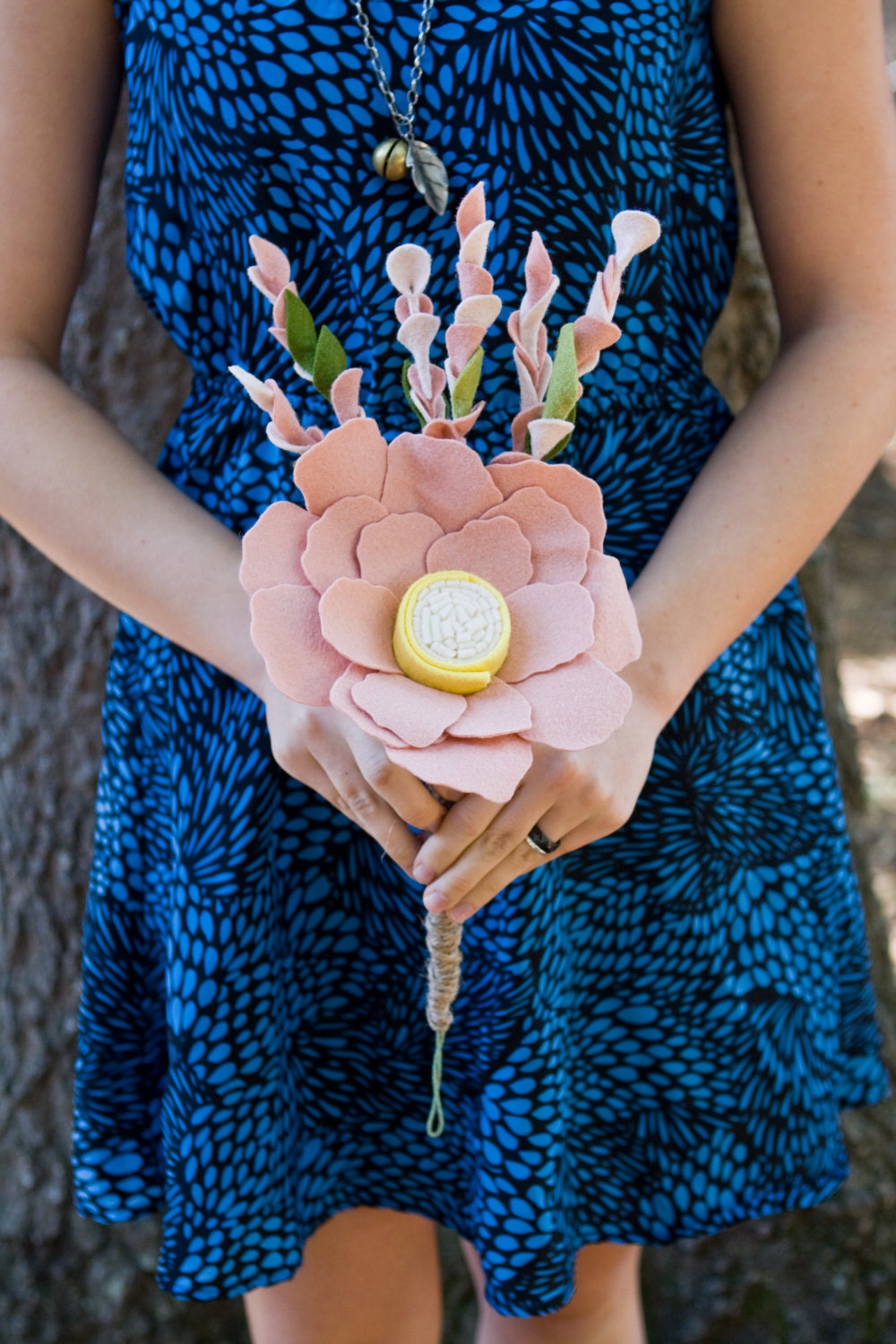 The Dreamy Christina - Felt Bouquet - Alternative Bouquet - Wedding - Flower Girl -