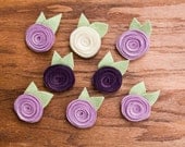 Custom - Rose Boutonnieres for Groom, Groomsmen, Mothers, Grandparents, etc  - Alternative Boutonniere - Felt -