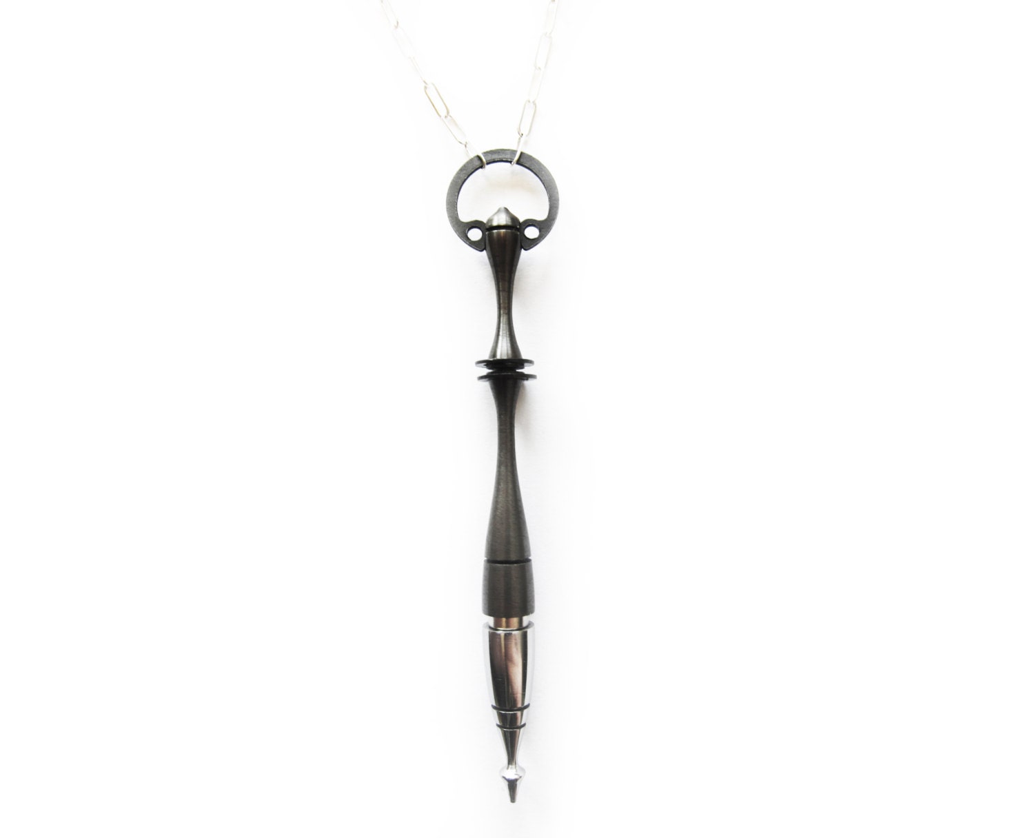 Stainless Steel Jewelry - Harpoon Dart Necklace - Hand made