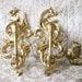 gold candle wall sconces Syroco vintage wall decor