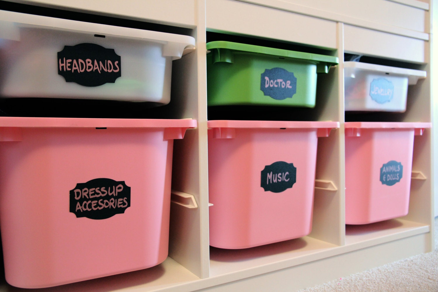 Chalkboard Vinyl Decorative Organizing Labels - 10 - 3" x 2" labels -  a great way to organize