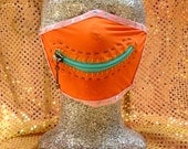 Carnival zipper gag mask