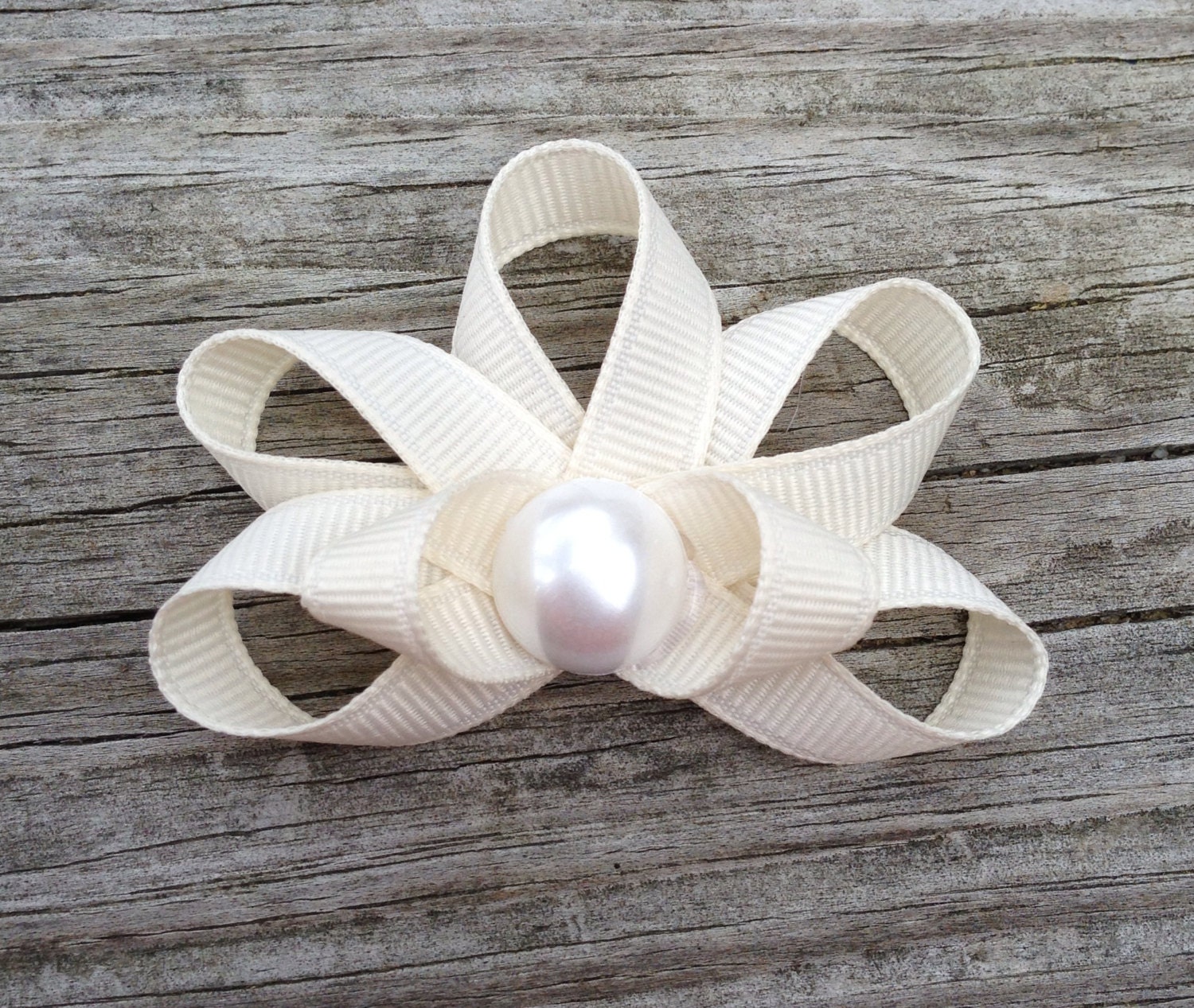 Seashell Ribbon Sculpture Hair Clip - Toddler Hair Clips - Girls Hair Accessories... Free Shipping Promo